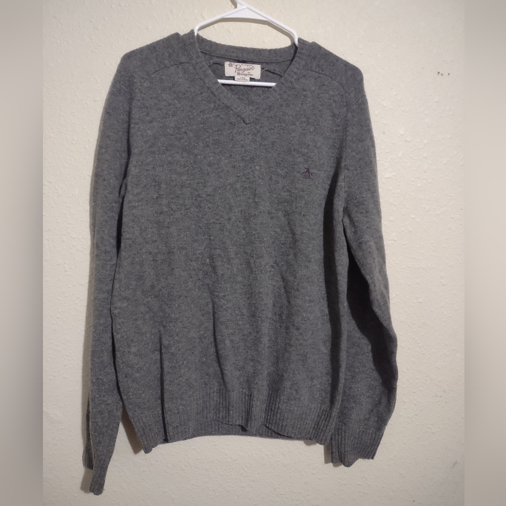 Original Penguin Munsing Wear V-Neck Wool Sweater